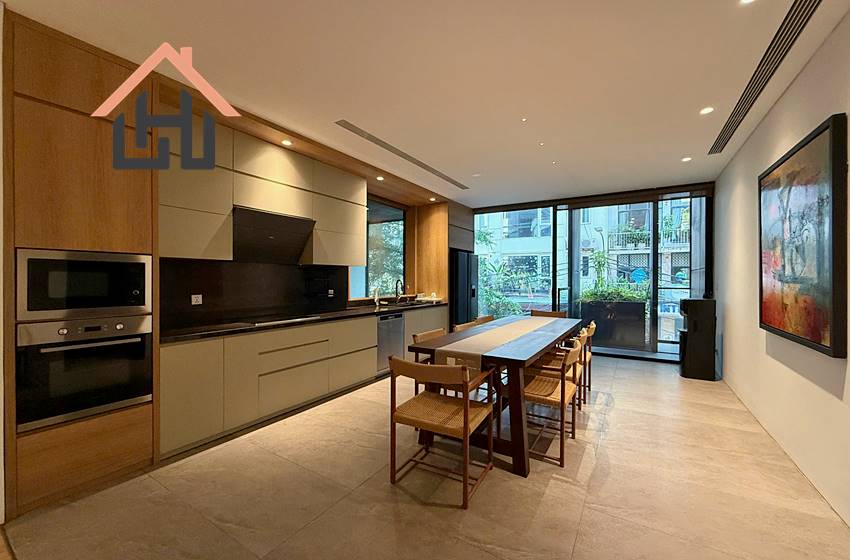 Luxury four bedroom serviced apartment for rent in Tay Ho, Hanoi