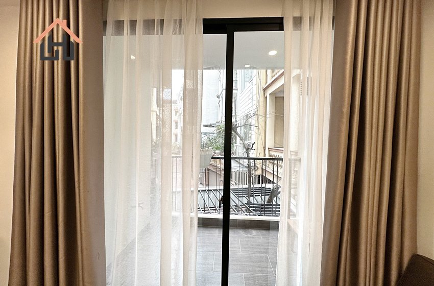 Modern 1 bedroom apartment with a balcony for rent in Ba Dinh, Hanoi