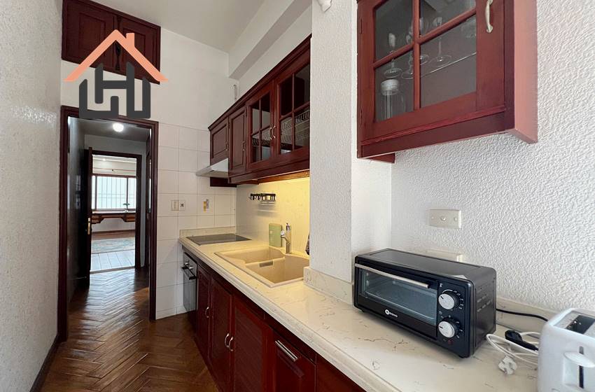 Nice apartment with balcony and lake view for rent in Truc Bach Area, Ba Dinh District, Hanoi
