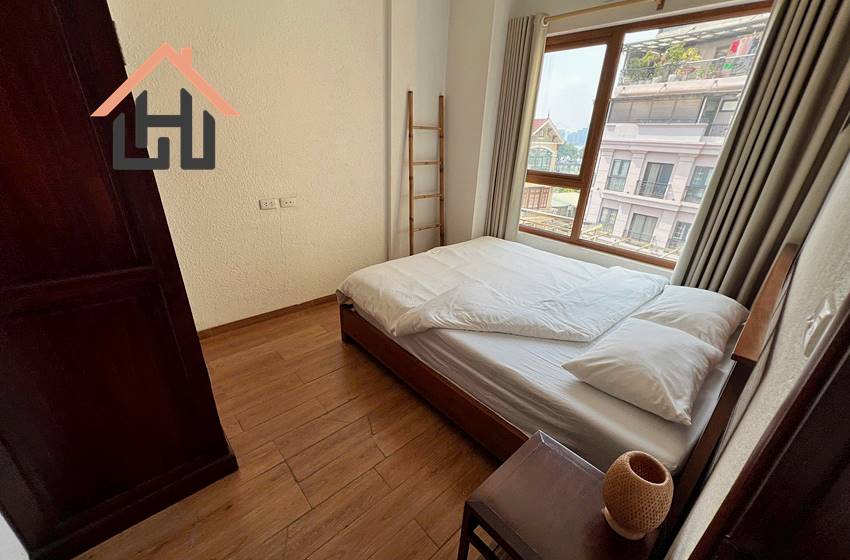 Nice apartment with balcony and lake view for rent in Truc Bach Area, Ba Dinh District, Hanoi