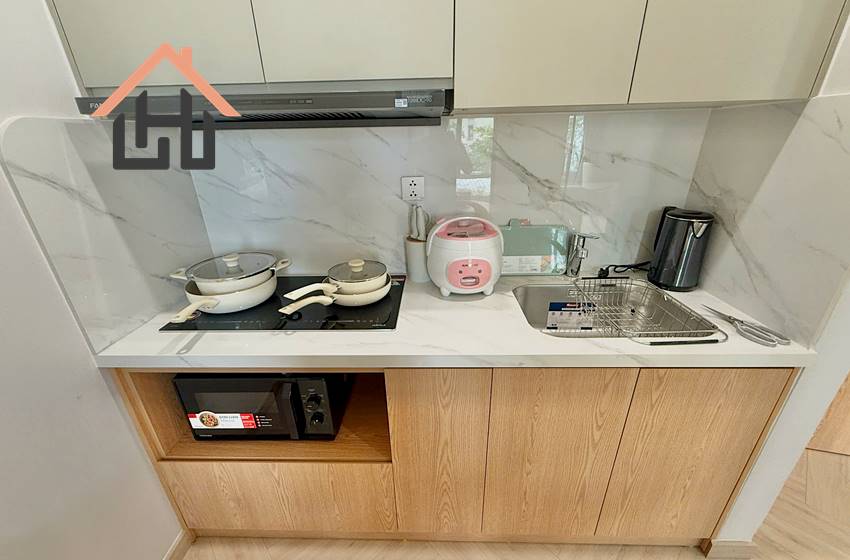 Brand new and modern 1 bedroom apartment for Rent in Hanoi.